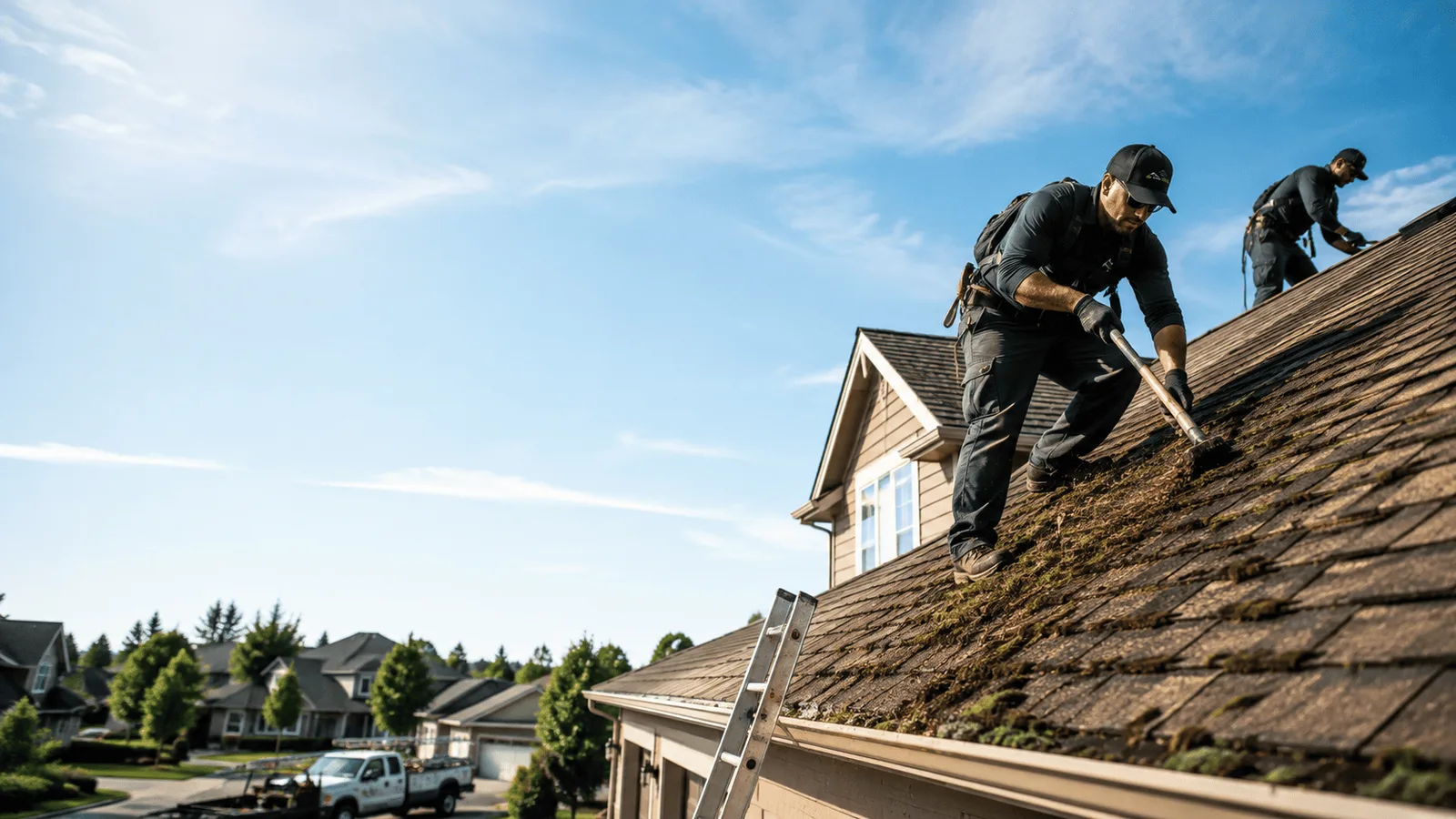 Roof Moss Removal in Red Bud, IL near me